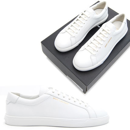 Saint Laurent Sneakers Unisex Street Style Leather Logo Sneakers