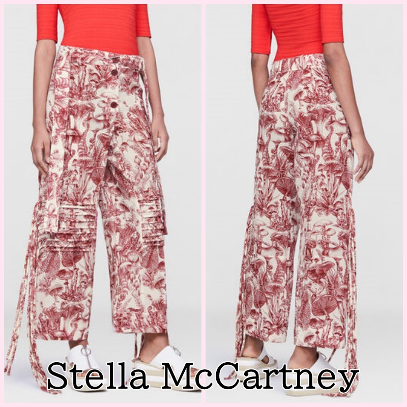 新規購入 【Stella McCartney】 新作 マッシュルーム フリンジ パンツ パンツ 新規購入 【Stella McCartney】 新作 マッシュルーム フリンジ パンツ パンツ