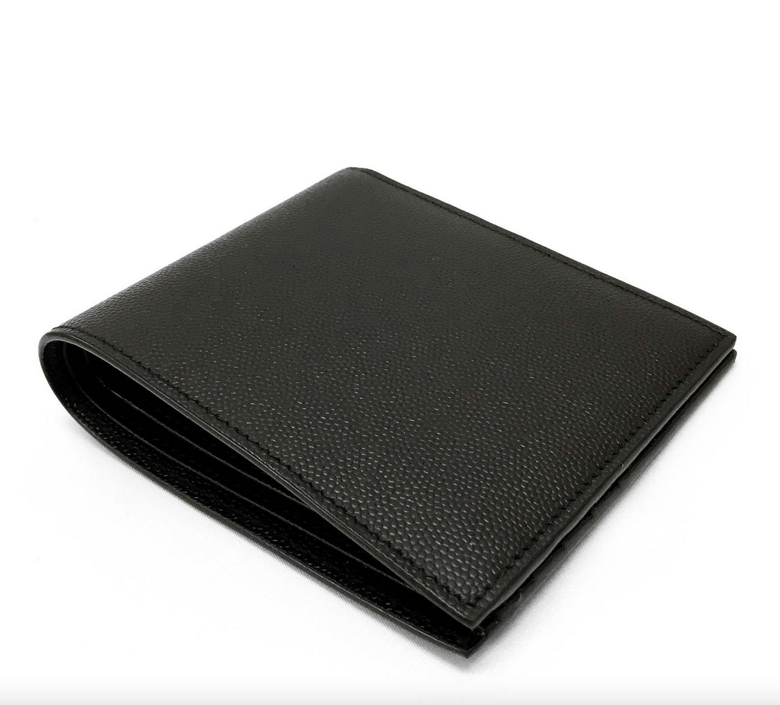 Saint Laurent 折りたたみ財布 プレゼントにも♪【SAINT LAURENT】2つ折り財布☆ブラック(4)