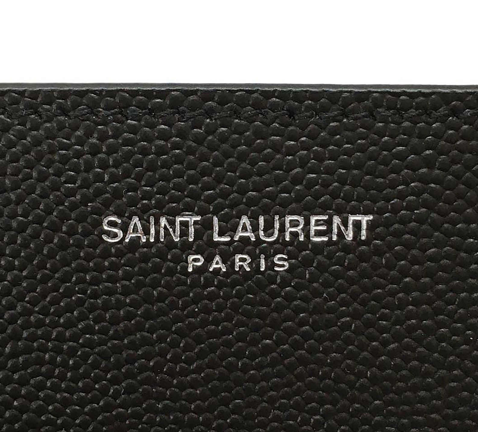 Saint Laurent 折りたたみ財布 プレゼントにも♪【SAINT LAURENT】2つ折り財布☆ブラック(6)