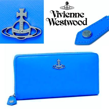 ブルー(青)系 Vivienne Westwood x 長財布(レディース) - 海外通販の