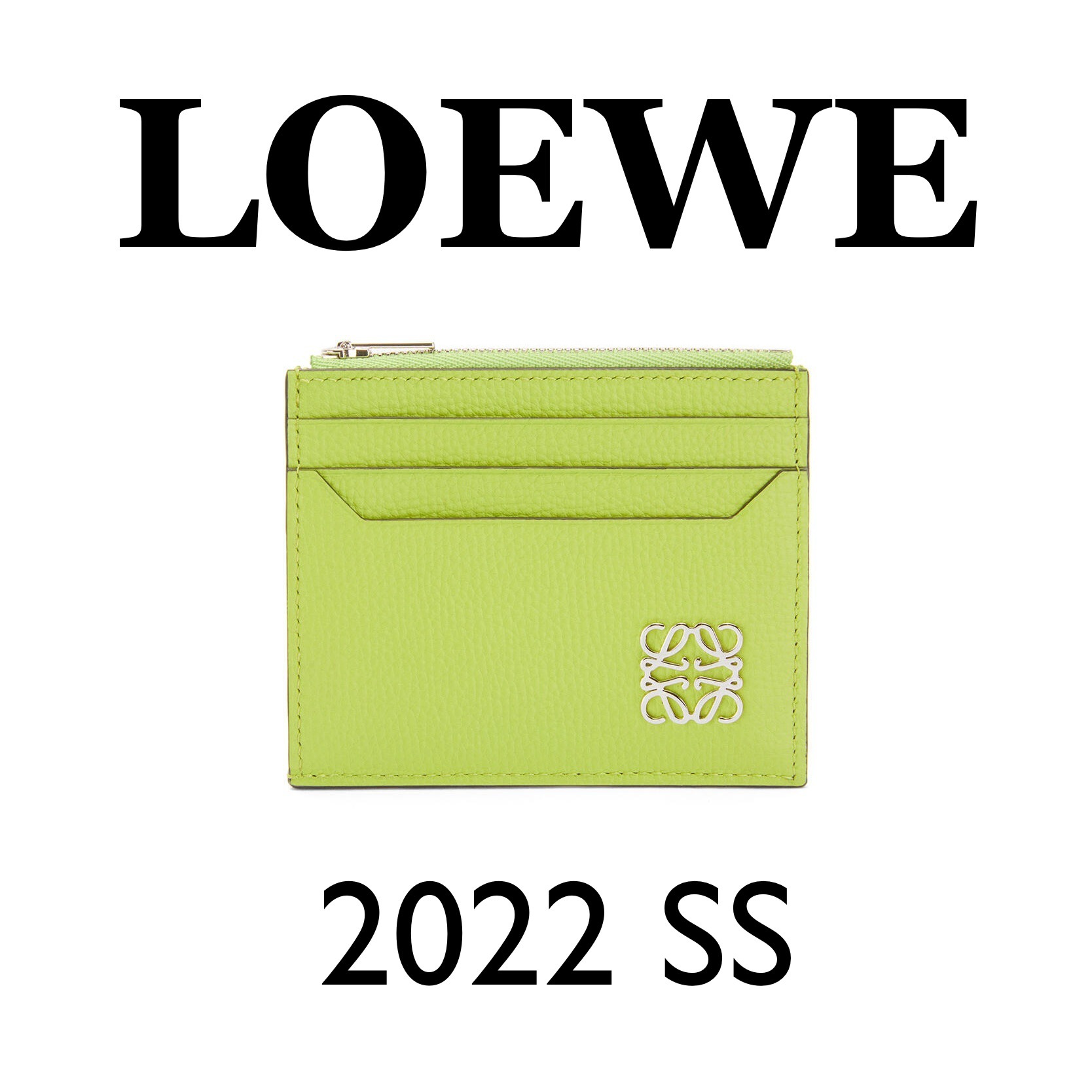 優れた品質 LOEWE アナグラム *6色 カードホルダー ジップ スクエア カードケース・名刺入れ 色・サイズを選択:ROSEMARY