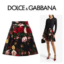 DOLCE & GABBANA フローラルプリントクレープ ミニスカート (Dolce ...