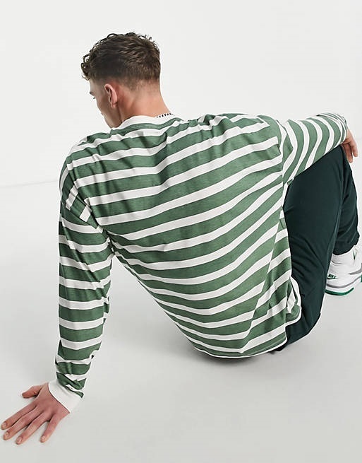 ASOS Tシャツ・カットソー ASOS*ストライプ長袖Tシャツ/green(2)