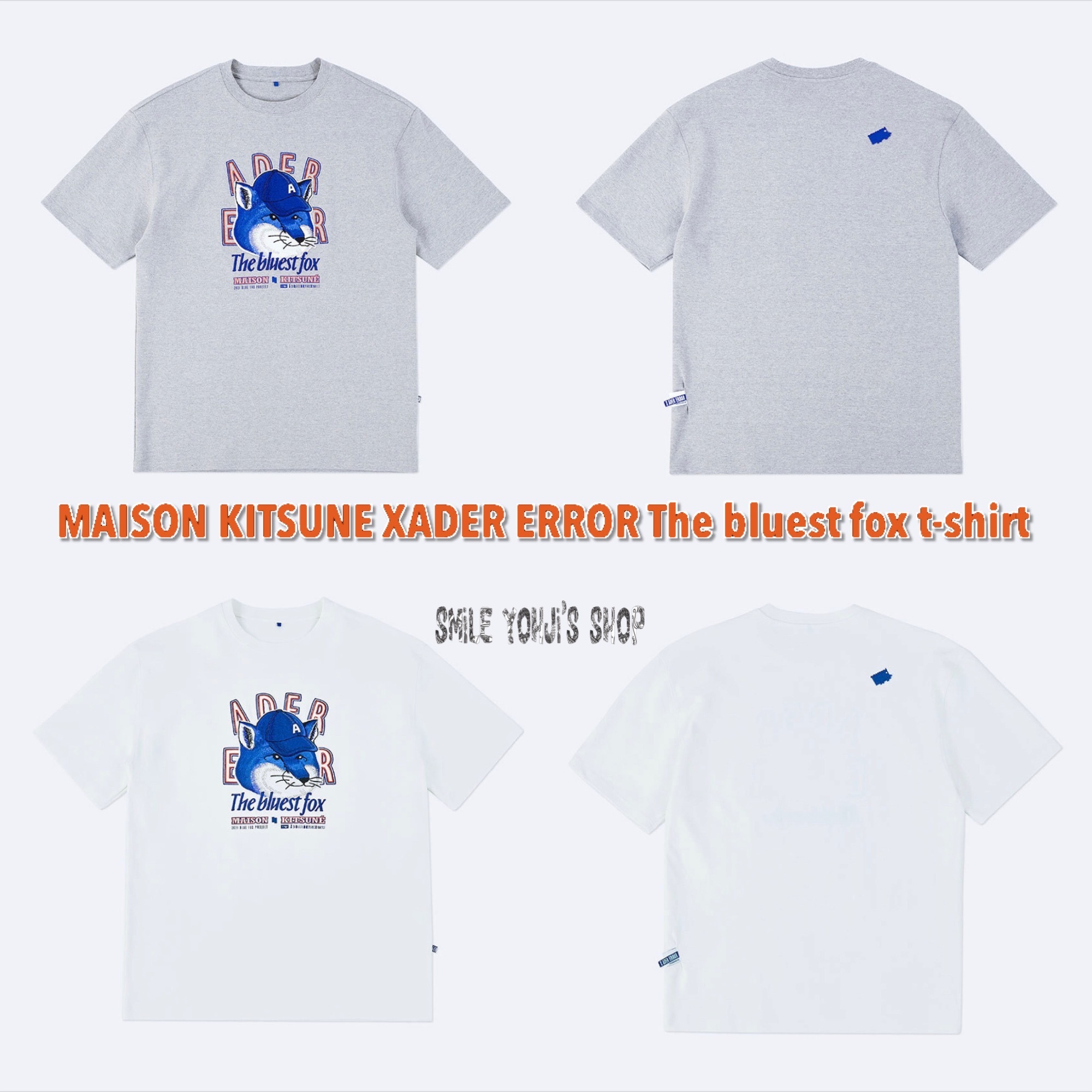 ★大人気★MAISON KITSUNE XADER ERROR The bluest fox t-shirt