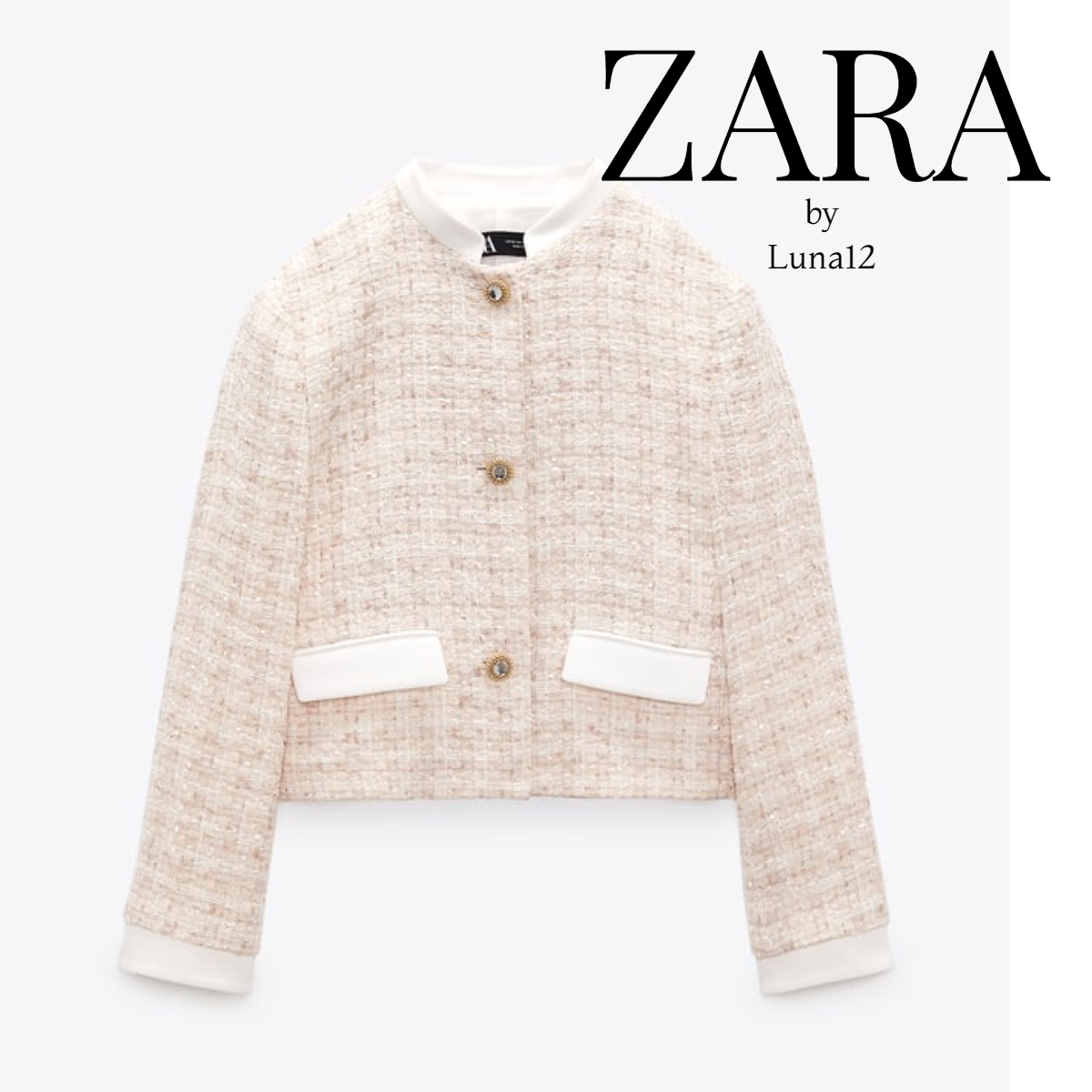 直送商品 ZARA コントラストテクスチャージャケット tdh-latinoamerica.de