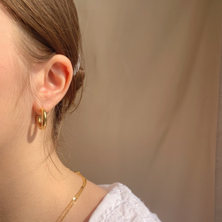 【just LoveR.】Louise Earrings (Circle)▲BLACKPINK愛用 just LoveR.】Louise Circle Earrings〜ピアス☆BLACKPINK着用