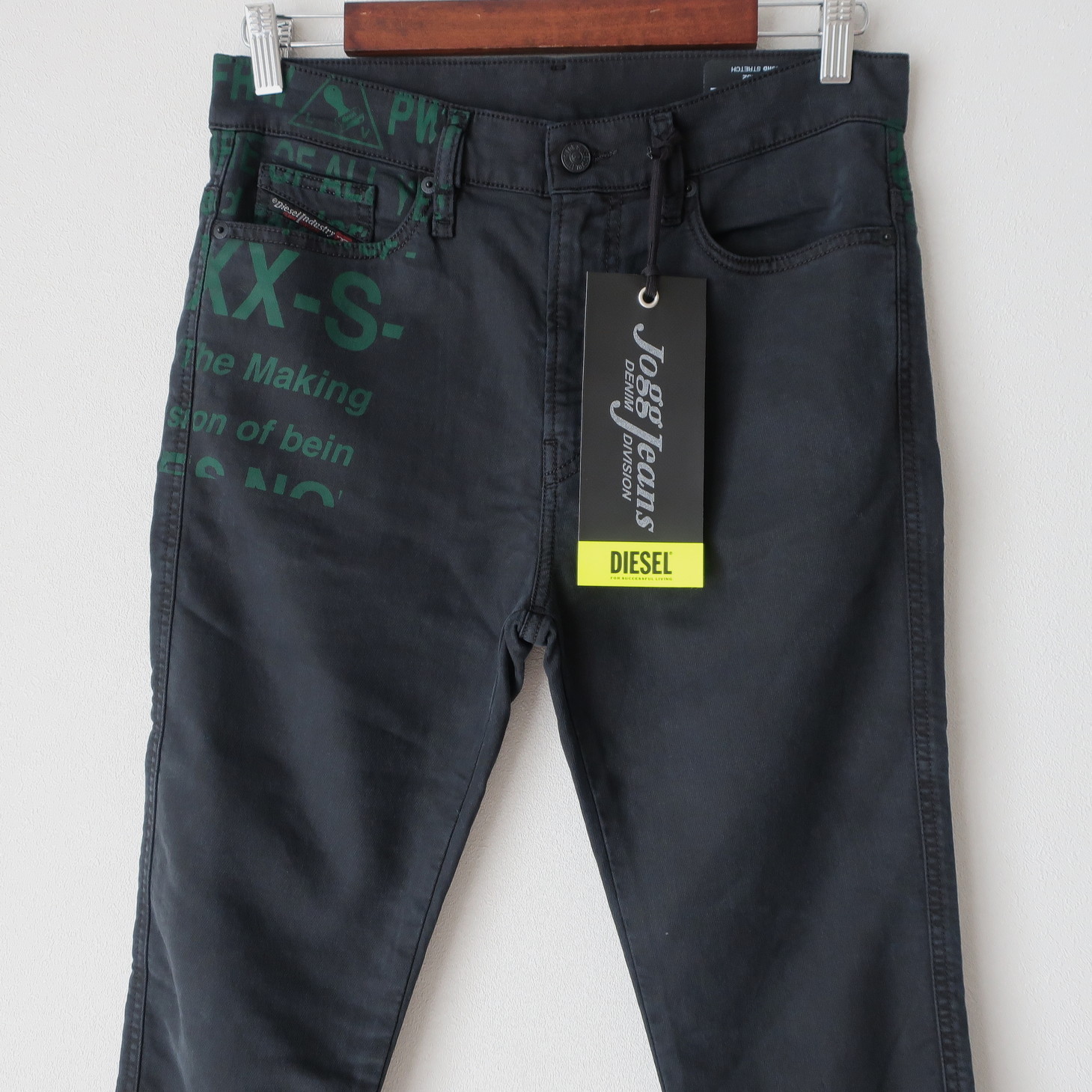 DIESEL デニム・ジーパン ★即発 DIESEL ジョグジーンズ D-REEFT ブラック スキニーデニム(4)