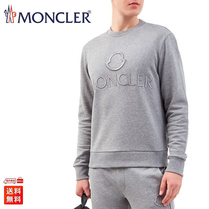 MONCLER Sweatshirts Logo Outline Embroidered Sweatshirt