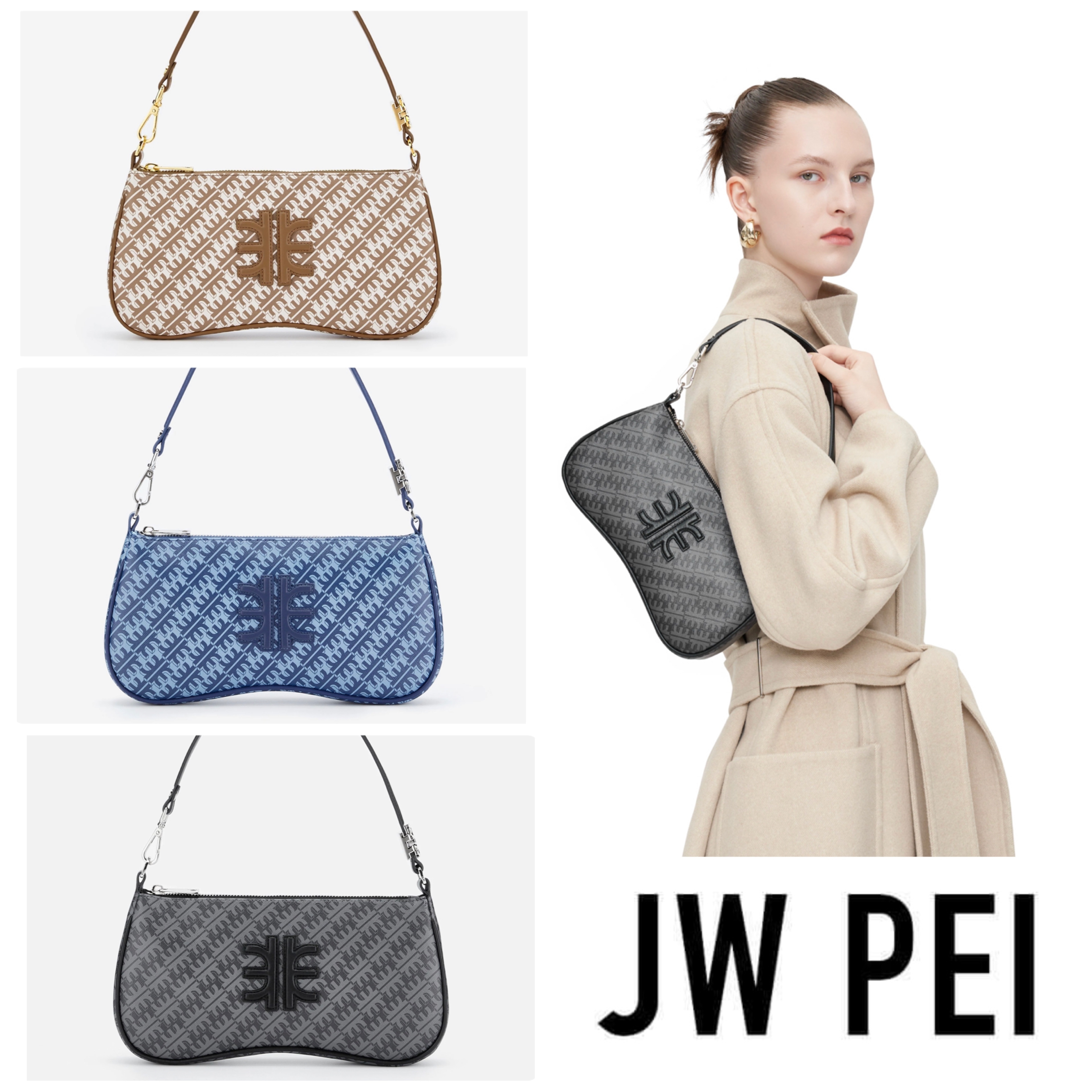 ★JW PEI ロゴ FEI Joy 肩掛けバック 3色/送料込