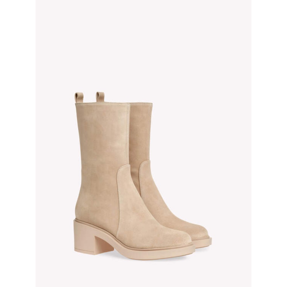 Gianvito Rossi ミドルブーツ 日本未入荷★Gianvito Rossi★ EXTON スエードブーツ block heel(7)