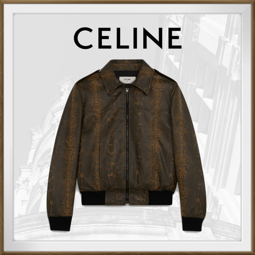 【大特価!!】 ◆CELINE◆ウエスタンヨーク ブルゾン カーフスキン ブルゾン 【大特価!!】 ◆CELINE◆ウエスタンヨーク ブルゾン カーフスキン ブルゾン