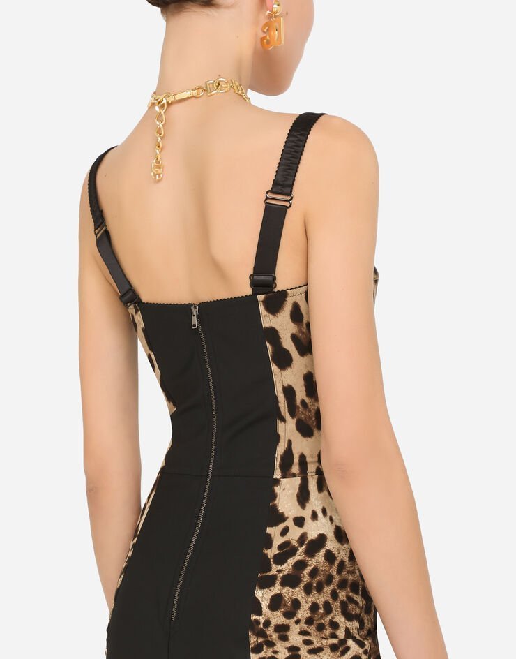 Dolce Gabbana ワンピース 【DolceGabbana】レオパード コルセットショートスリップドレス(6)