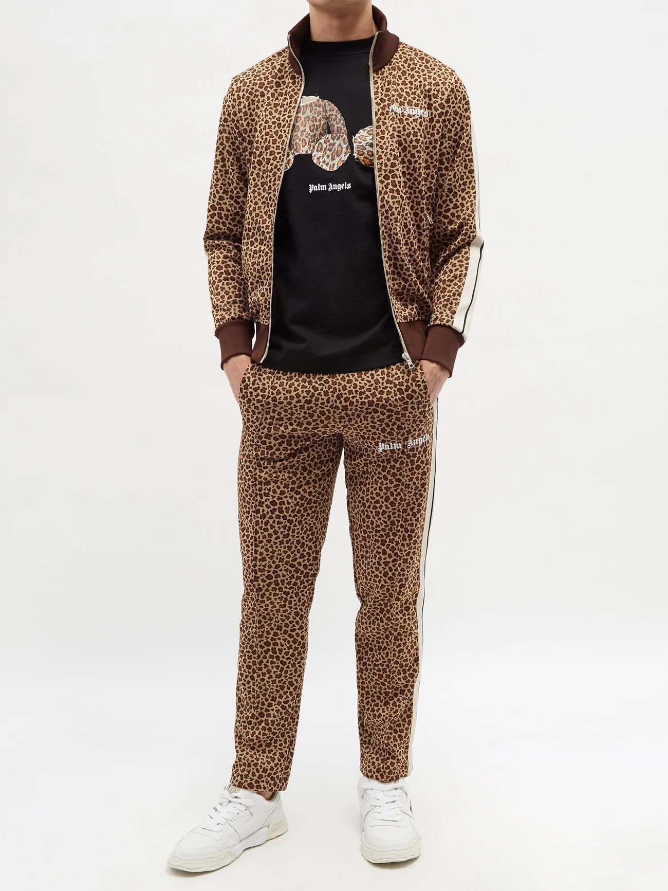 ○新品 PALM ANGELS トラックパンツ ボトムス 完売品 サイズS 茶色
