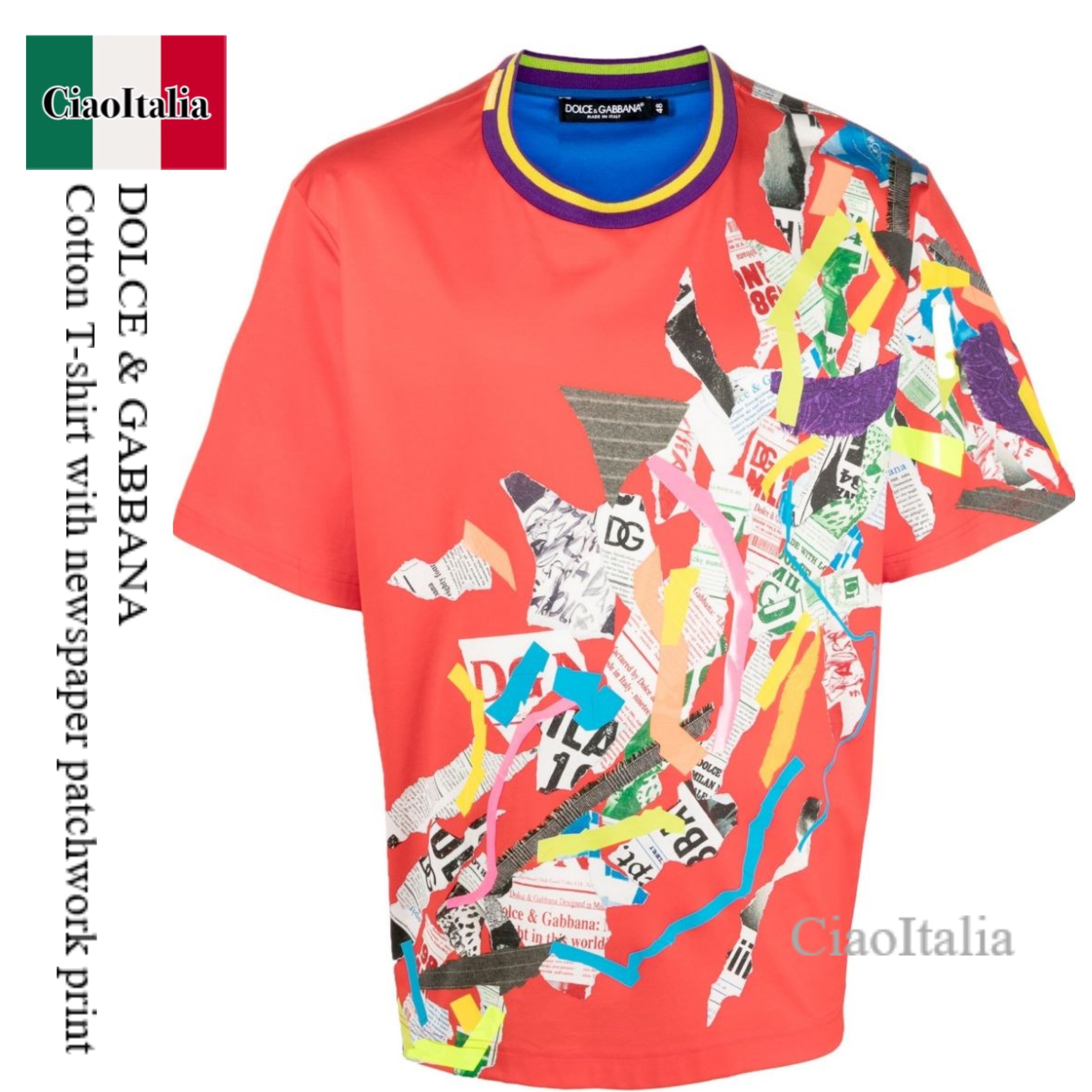 本物
T-shirt GABBANA & DOLCE with print patchwork newspaper Tシャツ・カットソー 本物
T-shirt GABBANA & DOLCE with print patchwork newspaper Tシャツ・カットソー
