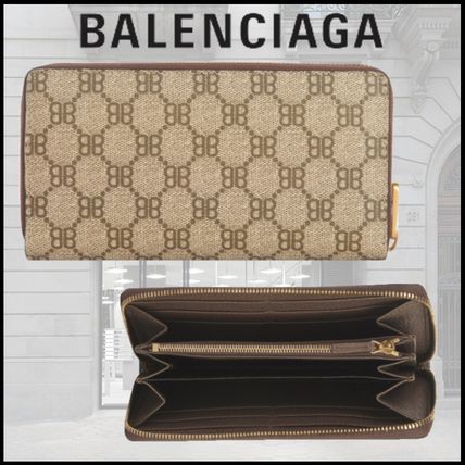 ベージュ系 BALENCIAGA(バレンシアガ) 長財布(レディース) - 海外通販