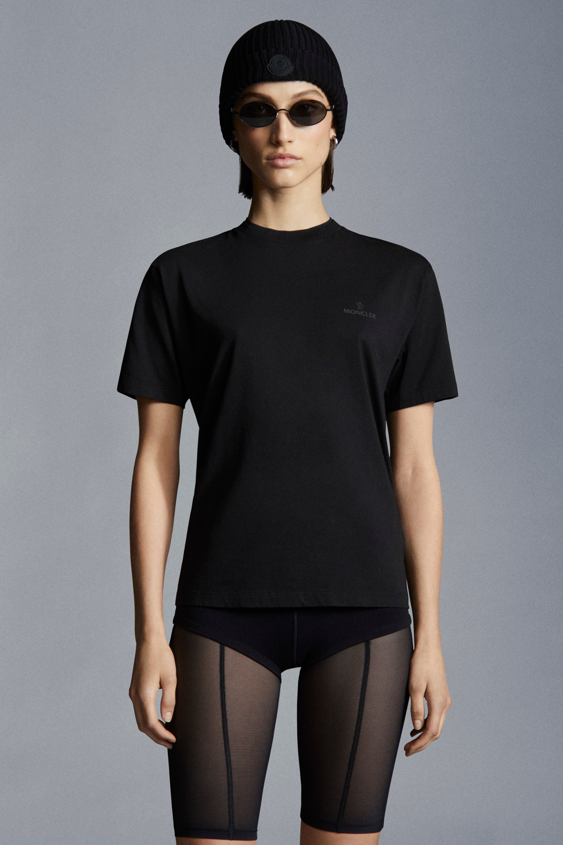 MONCLER2022春夏新作レタリングロゴ入りクルーネック半袖Tシャツ