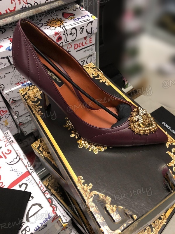 sale【Dolce&Gabbana】アップリケ/マテラッセパンプス*人気