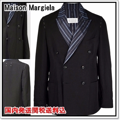 オリジナル 国内発 長袖ブレザージャケット ダブルブレスト Margiela Maison テーラードジャケット オリジナル 国内発 長袖ブレザージャケット ダブルブレスト Margiela Maison テーラードジャケット