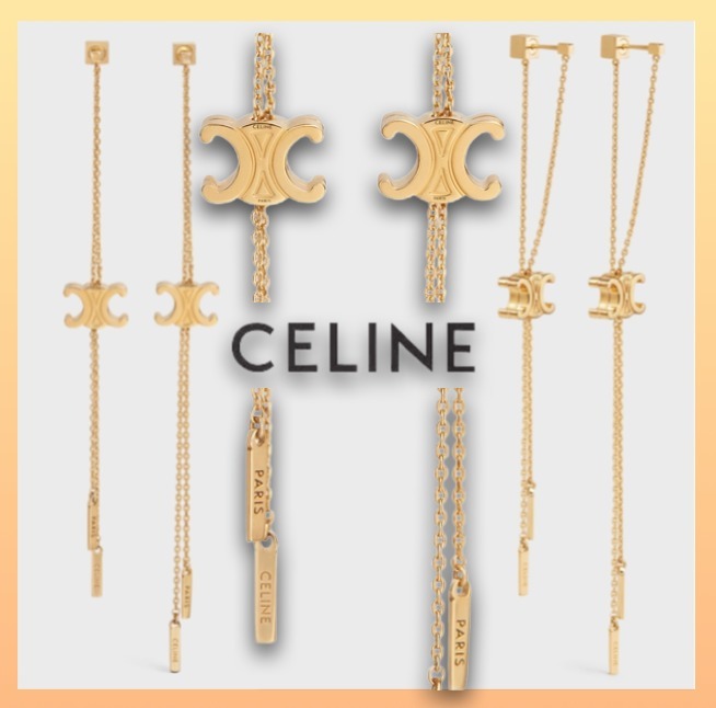 CELINE ピアス 十字架-