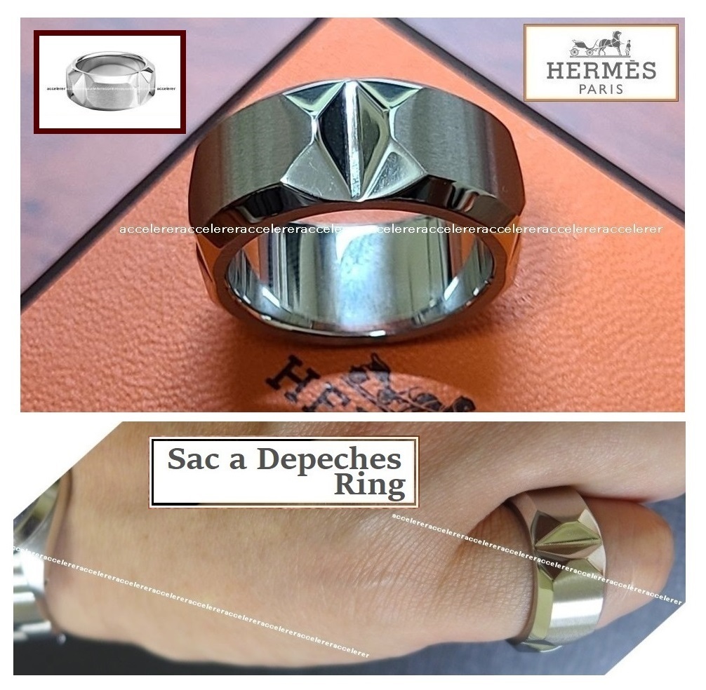 国内即発 HERMES Sac a Depeches Ring ペンダントトップ で 2way