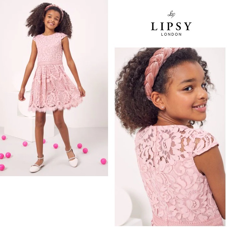 無料配達 Lipsy キャップスリーブ レース パーティードレス♪ キッズワンピース・オールインワン 無料配達 Lipsy キャップスリーブ レース パーティードレス♪ キッズワンピース・オールインワン