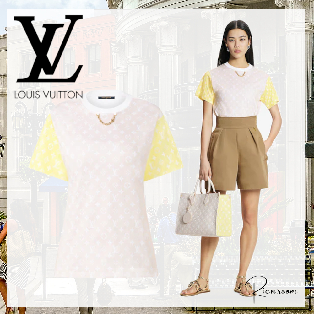 【12月スーパーSALE 15%OFF】 【人気】Loius パステルモノグラムTシャツ Vuitton★ Tシャツ・カットソー 【12月スーパーSALE 15%OFF】 【人気】Loius パステルモノグラムTシャツ Vuitton★ Tシャツ・カットソー
