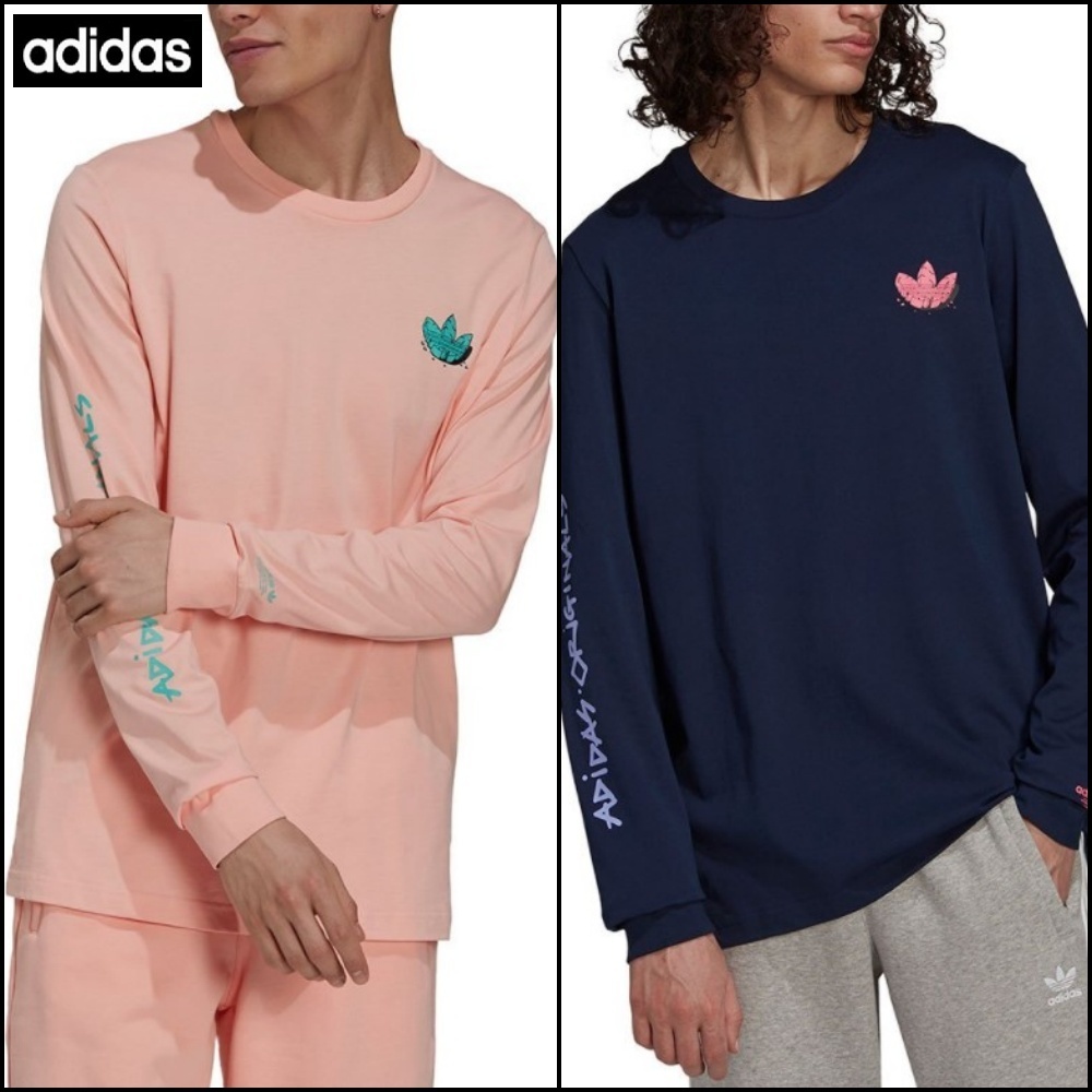 【adidas】originals 5 AS バックプリント 長袖 Tシャツ ♪