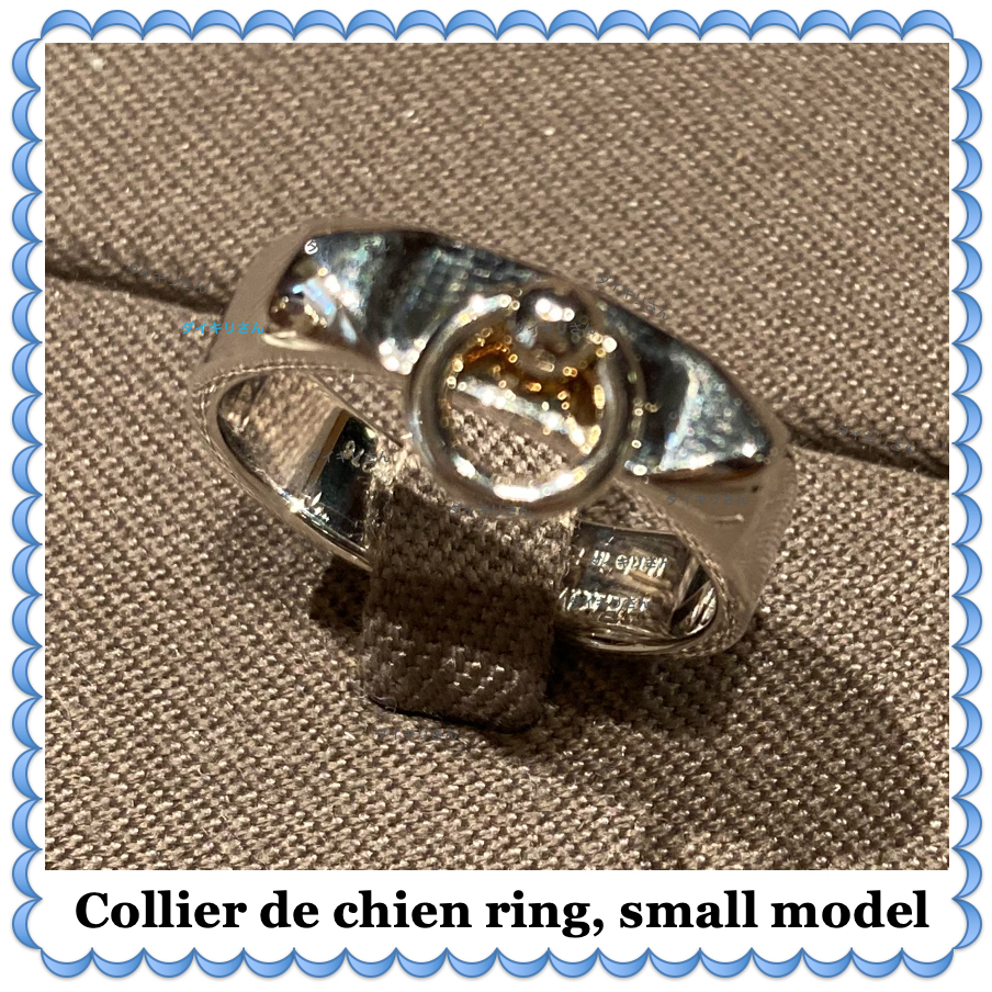 HERMES リング Collier de chien ring, small model 直営店包装