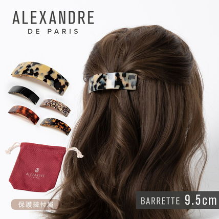 ALEXAXDRE DE PARISのクリップ ヘアクリップ 茶色 ブラウン