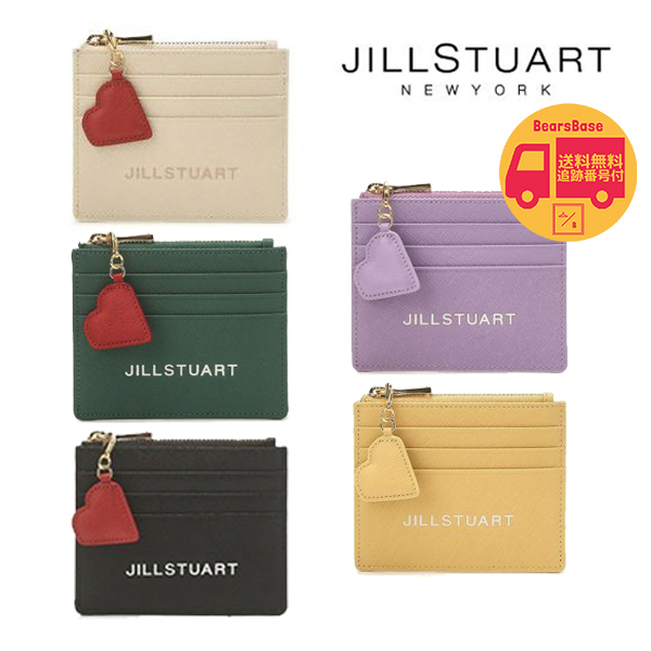 カードケース・名刺入れ JILLSTUART [PAPER] LOGO PRINT COWHIDE CARD WALLET BBH4077
