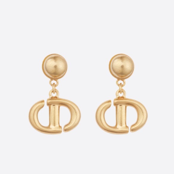 Dior ピアス タイムレスでモダン!【Dior】★CD NAVY★ ピアス ゴールド(2)