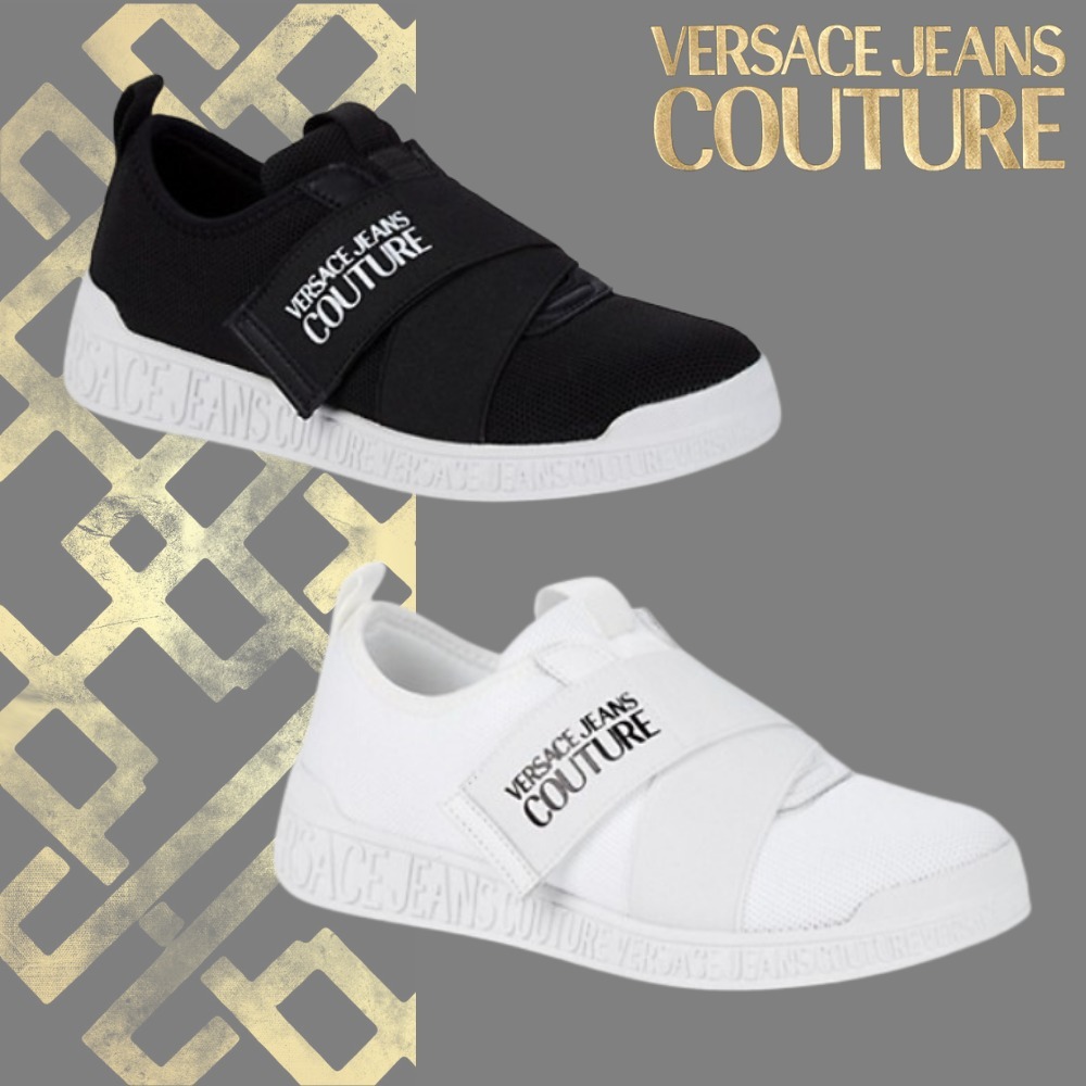VERSACE JEANS COUTURE ボトムライン ロゴデザイン スニーカー