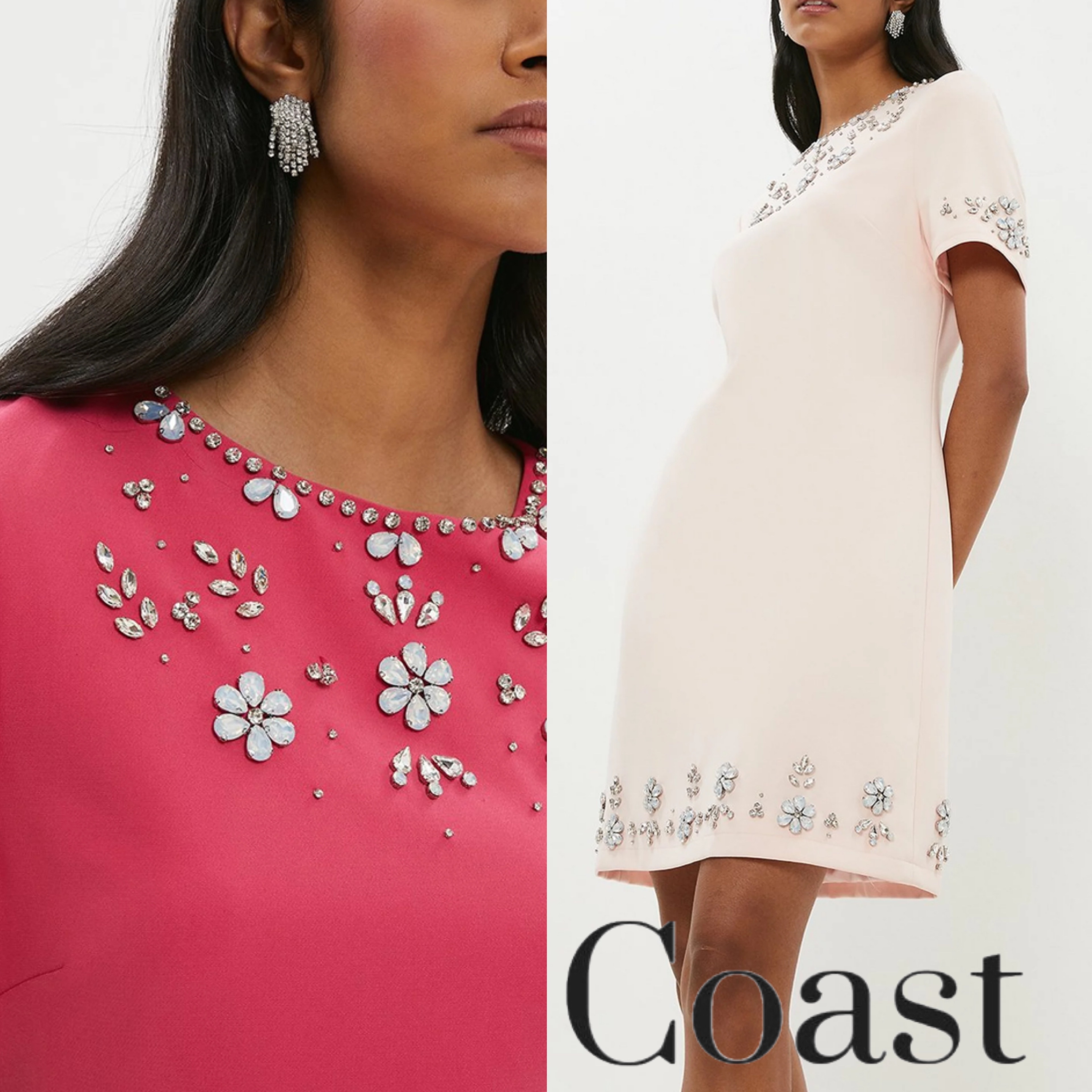 英国発【Coast】エンベリッシュド ミニドレス 2色 関税込 2017激安通販