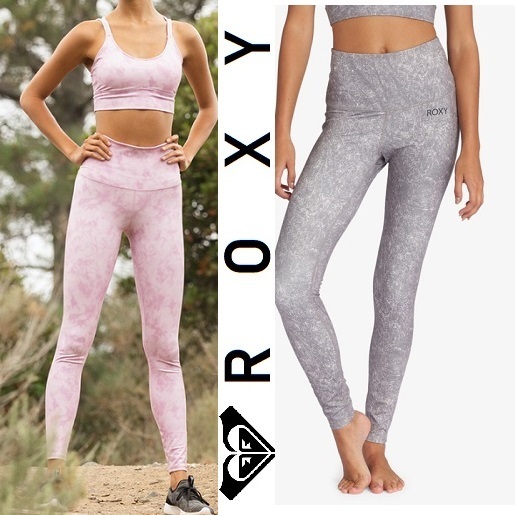 ★ROXY★フィットネスやヨガに♪ タイダイ柄レギンス