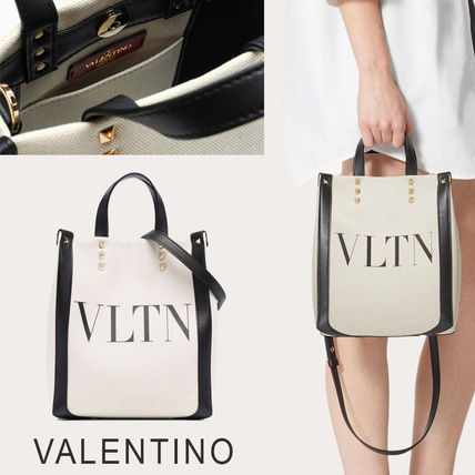ファッション ☆VALENTINO☆NEW♪関税込♪VLTN トートバッグ キャンバス トートバッグ キャンバス VALENTINO x バッグ・カバン(レディース)|新作を海外通販