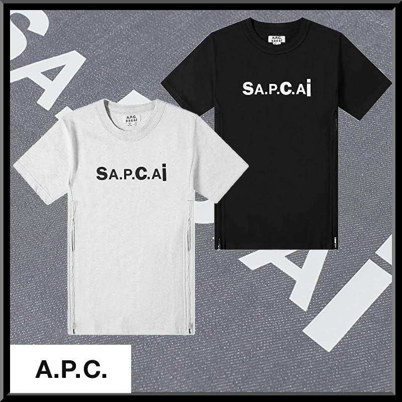 sacai コラボ サイドロングジップ 半袖 Tシャツ ✨激安商品セール