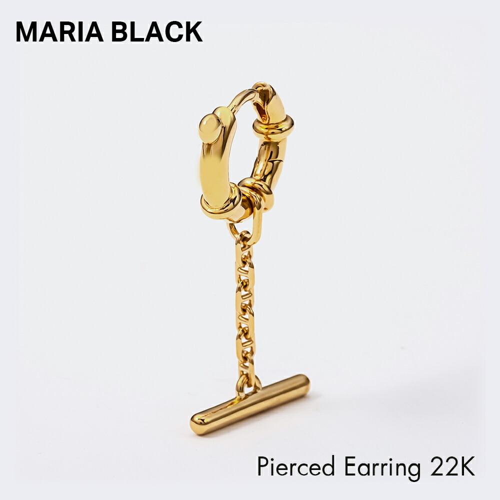 MARIA BLACK ピアス 100872YG Spring Bar Huggie 【売れ筋】
