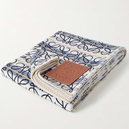 【ギフト】 【ロエベ】 ストライプ ブランケット(モヘア&ウール) アナグラム レジャー・ピクニック用品 LOEWE x ブランケット(ひざ掛け)(ライフスタイル)|新作を海外通販