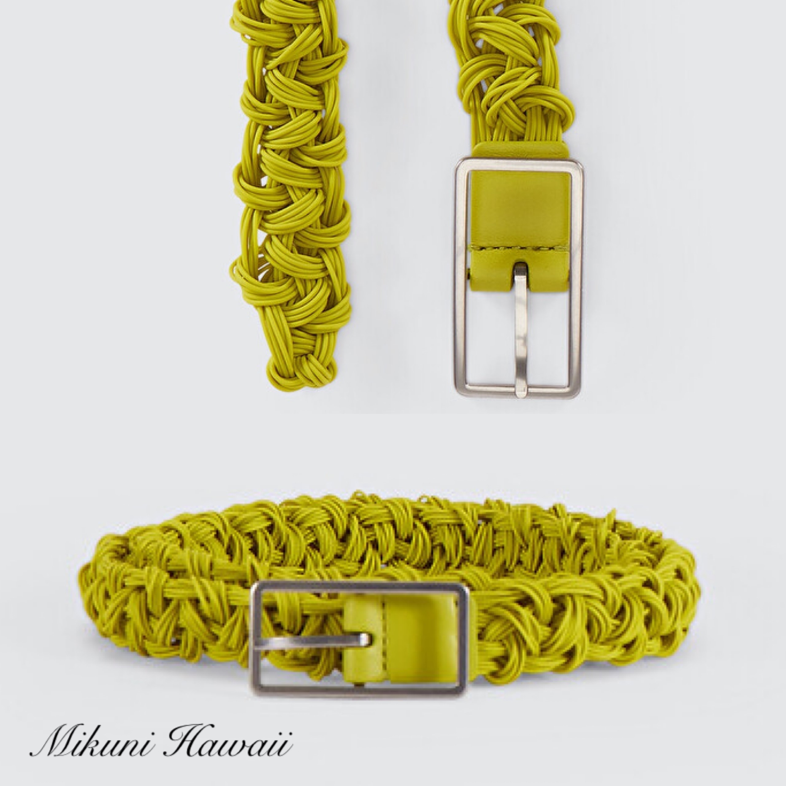 VIP価格★BOTTEGA VENETA★クロシェ編みラバー ベルト