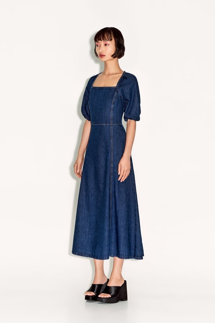 すぐ届く★国内発【ZARA】完売品★デニムワンピース 値引き 完売!デニムワンピース ミニワンピース