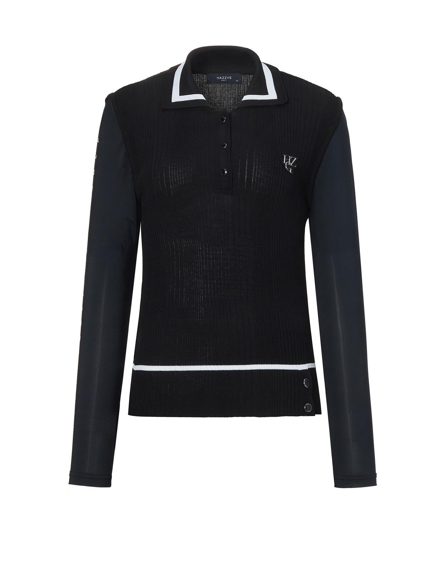 HAZZYS レディース・トップス 日本未入荷★HAZZYS GOLF★配色ライン長袖ポロニット(2)