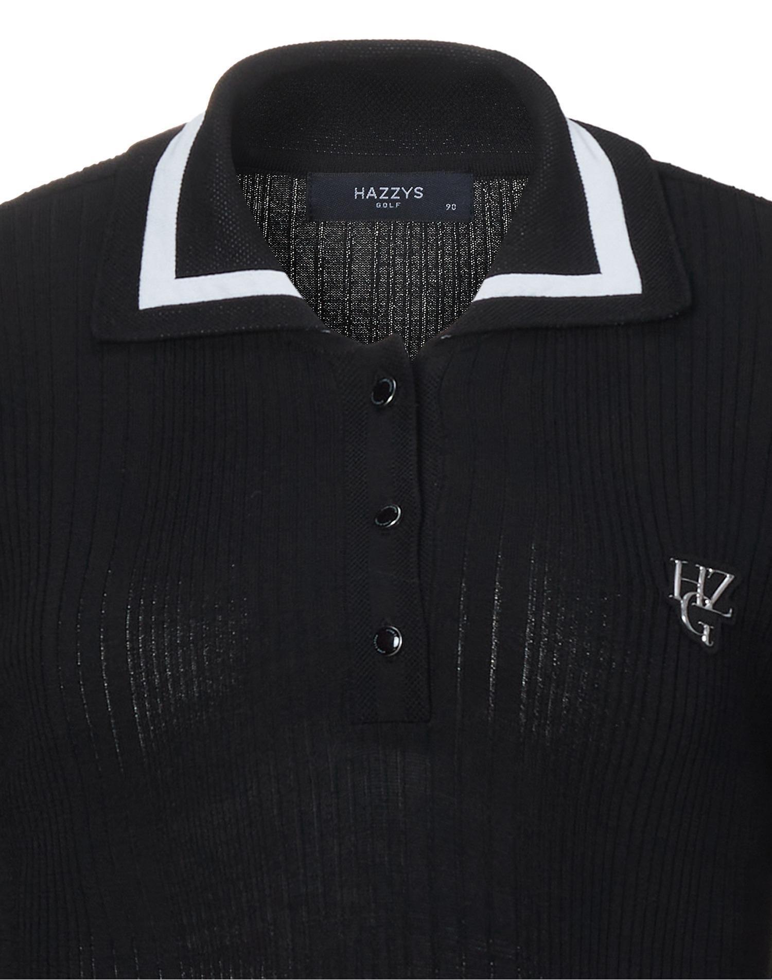 HAZZYS レディース・トップス 日本未入荷★HAZZYS GOLF★配色ライン長袖ポロニット(7)