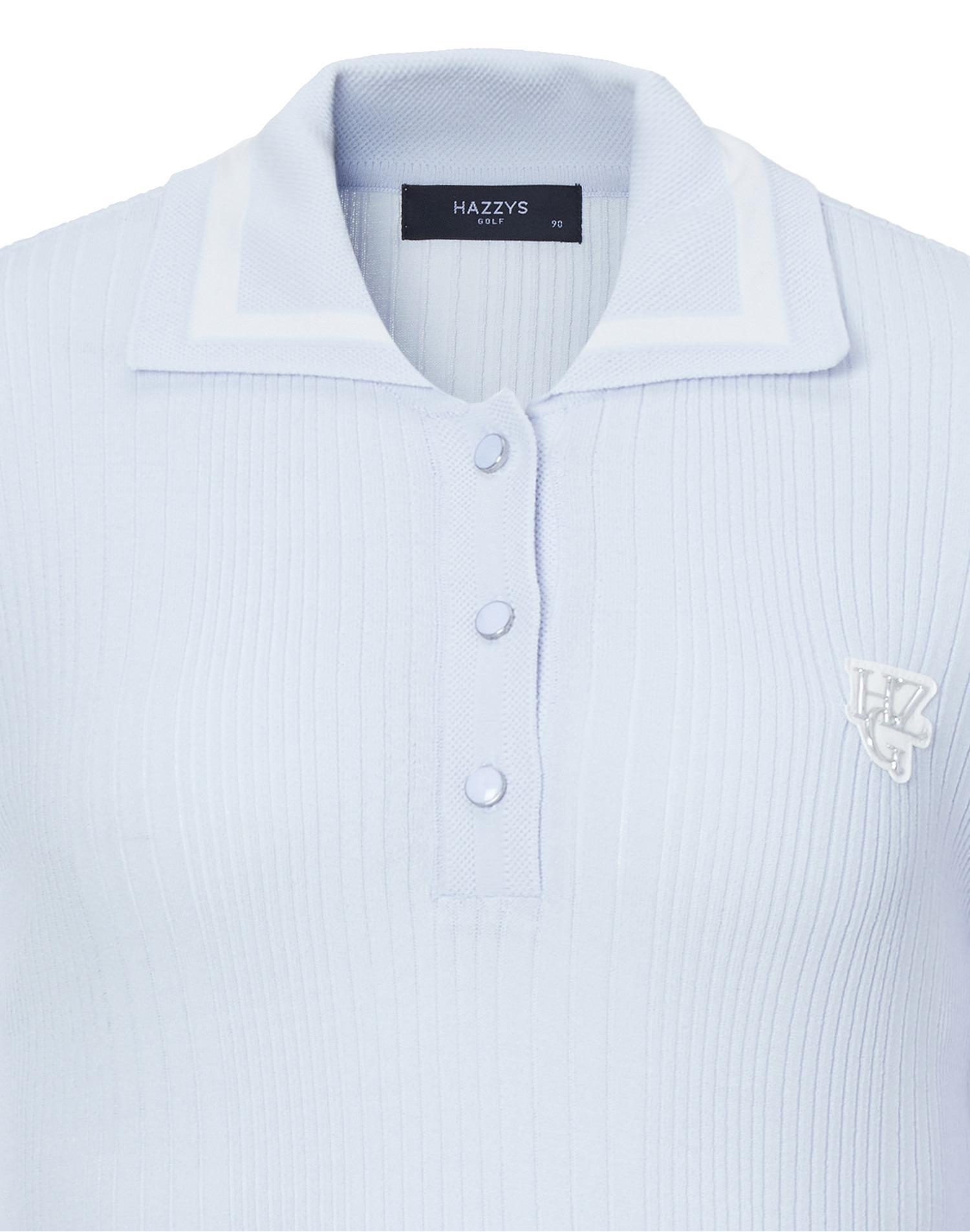 HAZZYS レディース・トップス 日本未入荷★HAZZYS GOLF★配色ライン長袖ポロニット(13)