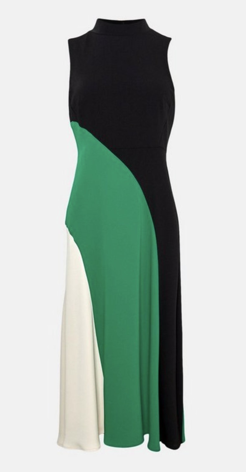 Karen Millen ワンピース 【KAREN MILLEN】ソフトテイラードカラーブロック 上質ワンピ(9)