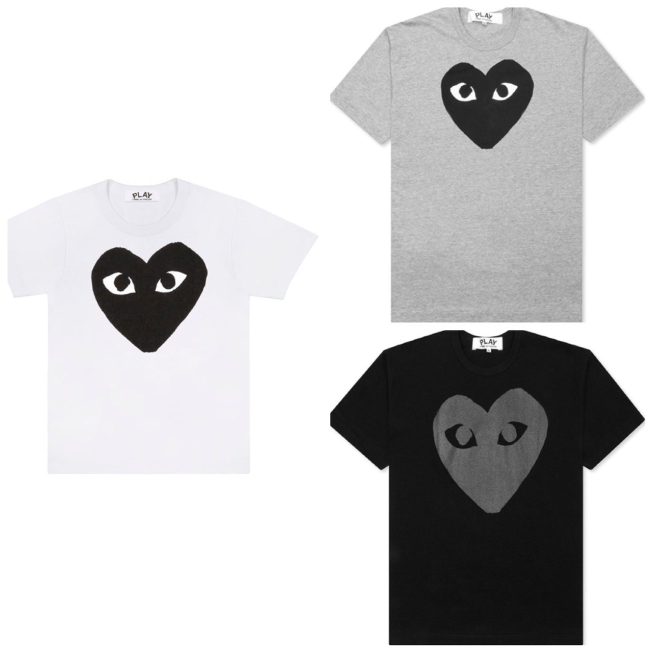 コムデギャルソンPLAY★レディースブラックハートTシャツ