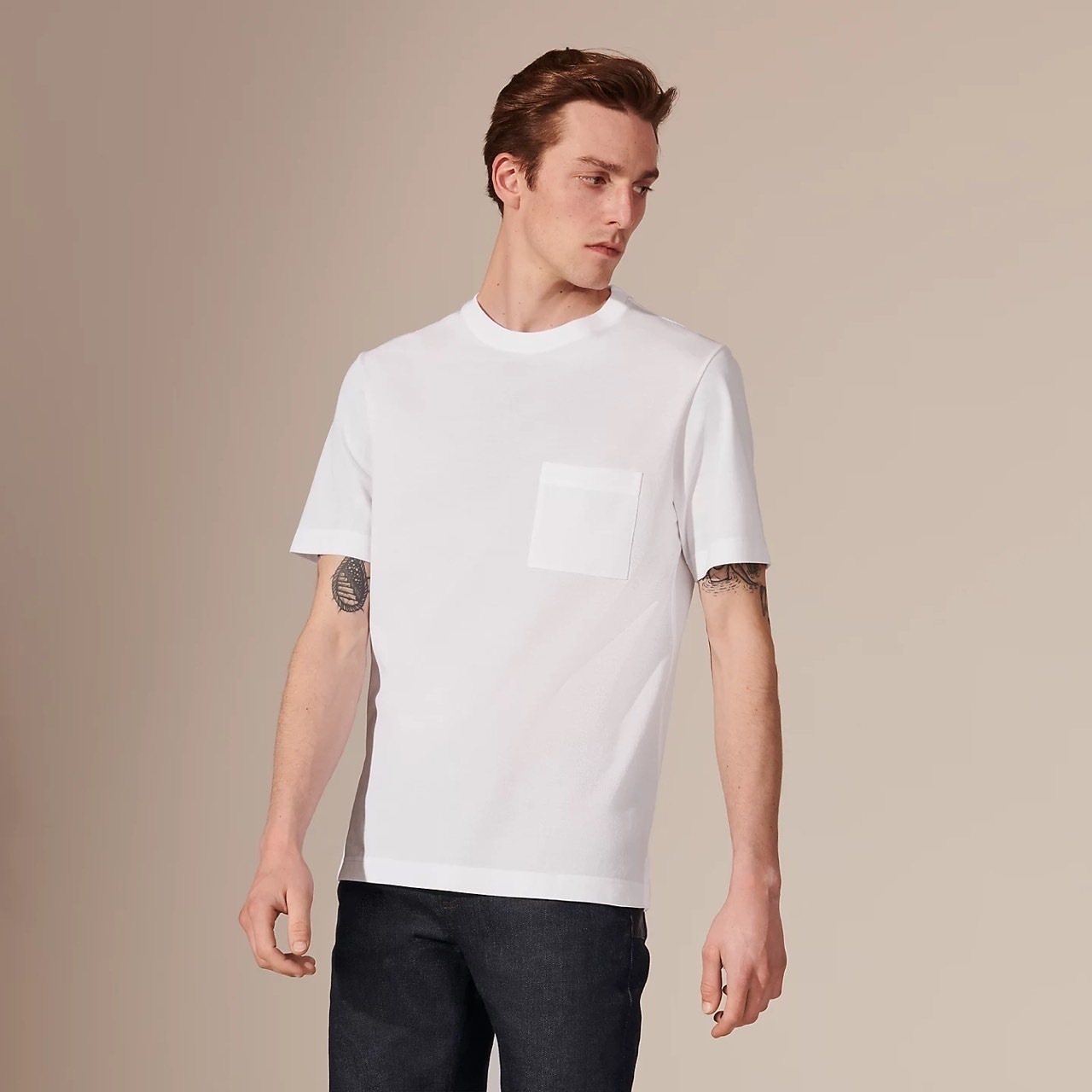 HERMES】エルメス メンズ Tシャツ お買得大 Tシャツ エルメス 透かし Hermès Tシャツ/カットソー(半袖/袖なし)