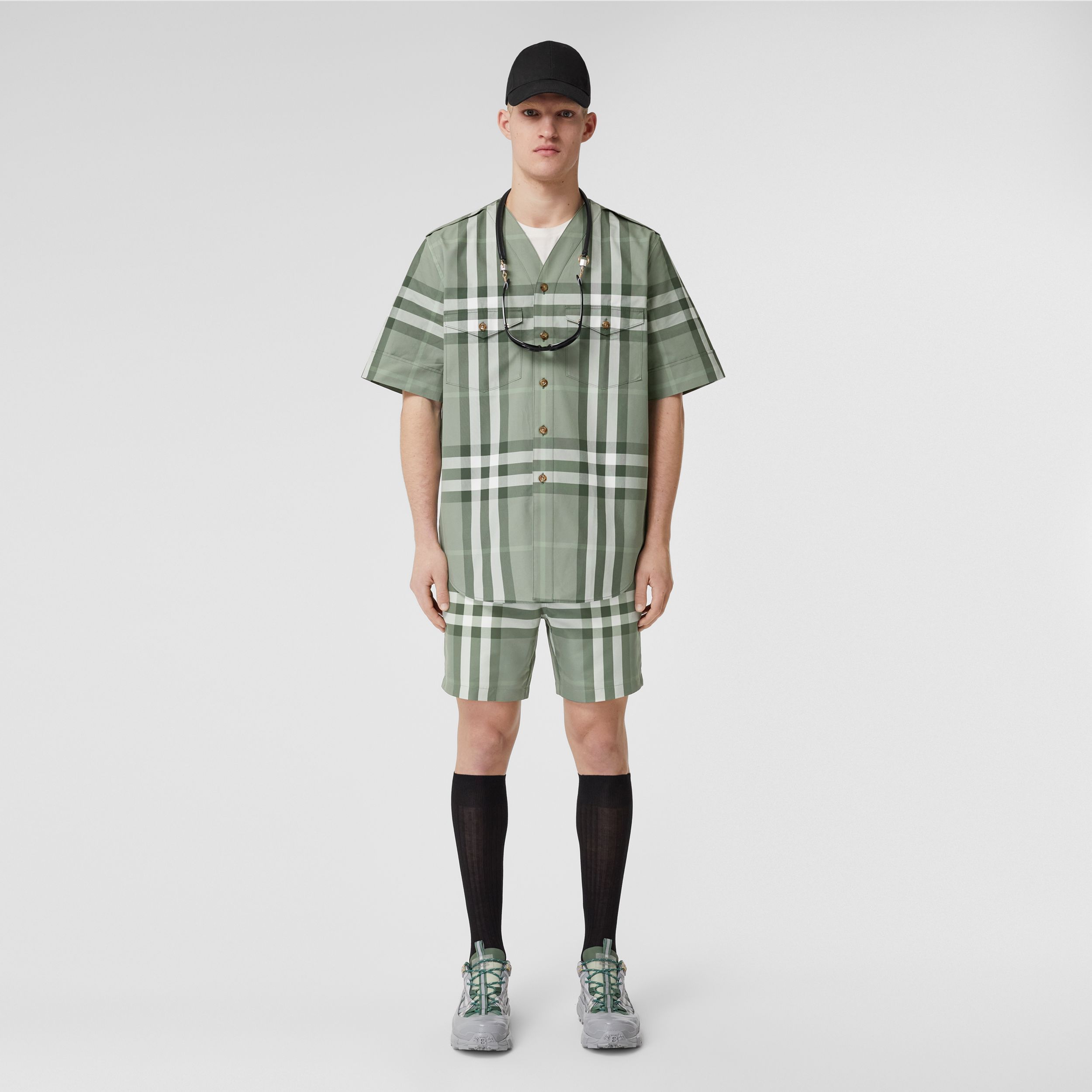 福袋特集 2021 直営店★Burberry★Check Cotton Baseball Shirt Tシャツ・カットソー 福袋特集 2021 直営店★Burberry★Check Cotton Baseball Shirt Tシャツ・カットソー