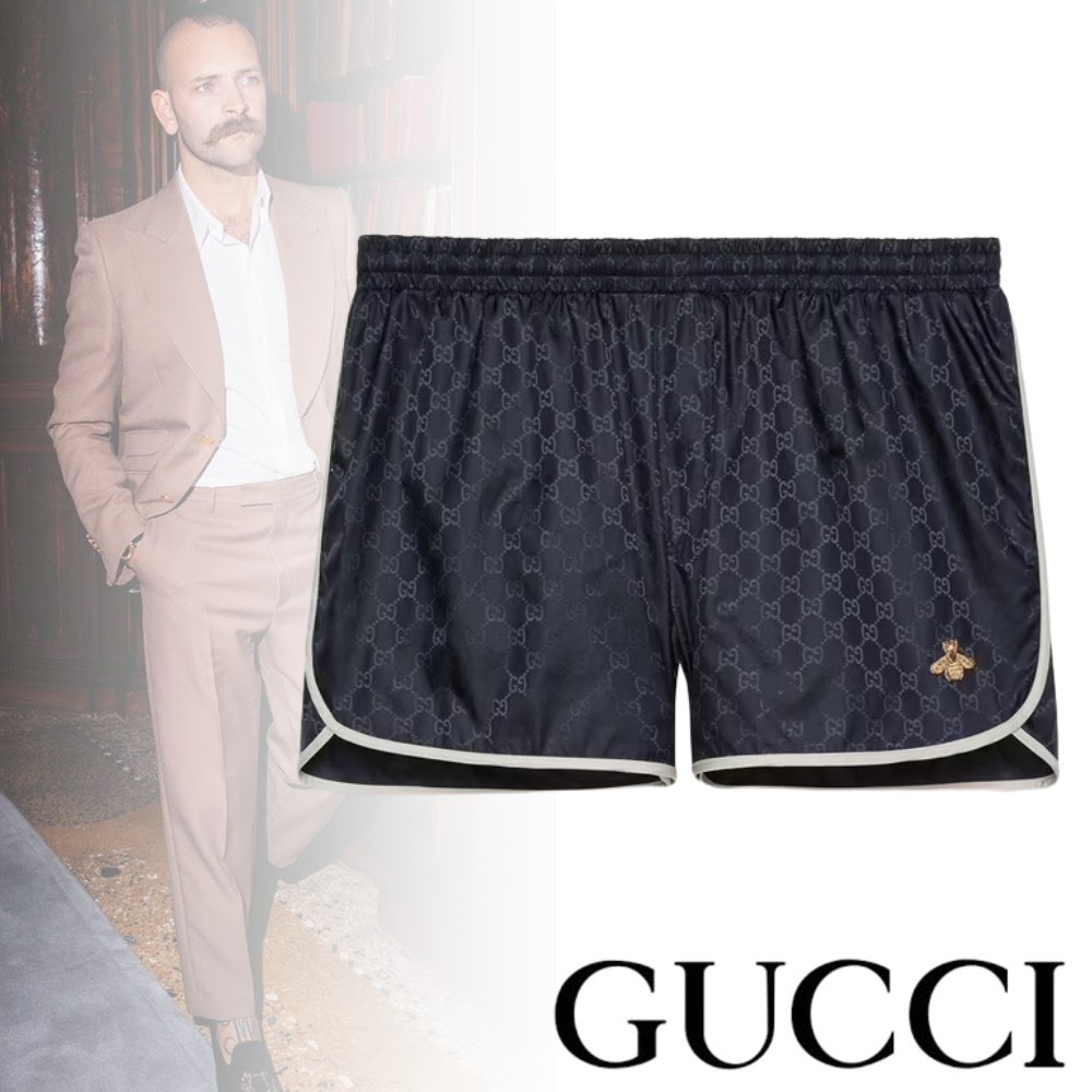 注目ショップ・ブランドのギフト 〔直営店〕GUCCI ミツバチ GGナイロンスイムショーツ ◇ グッチ ハーフ・ショートパンツ 注目ショップ・ブランドのギフト 〔直営店〕GUCCI ミツバチ GGナイロンスイムショーツ ◇ グッチ ハーフ・ショートパンツ