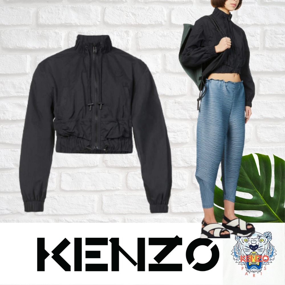 残り僅か！ KENZO クロップドハイネックジャケット ブルゾン